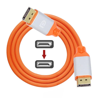 DP-004-1.0M DP Male to DP Male Connection Cable 4K Displayport PVC High Flex Monitor Cord (OD=4.8MM)