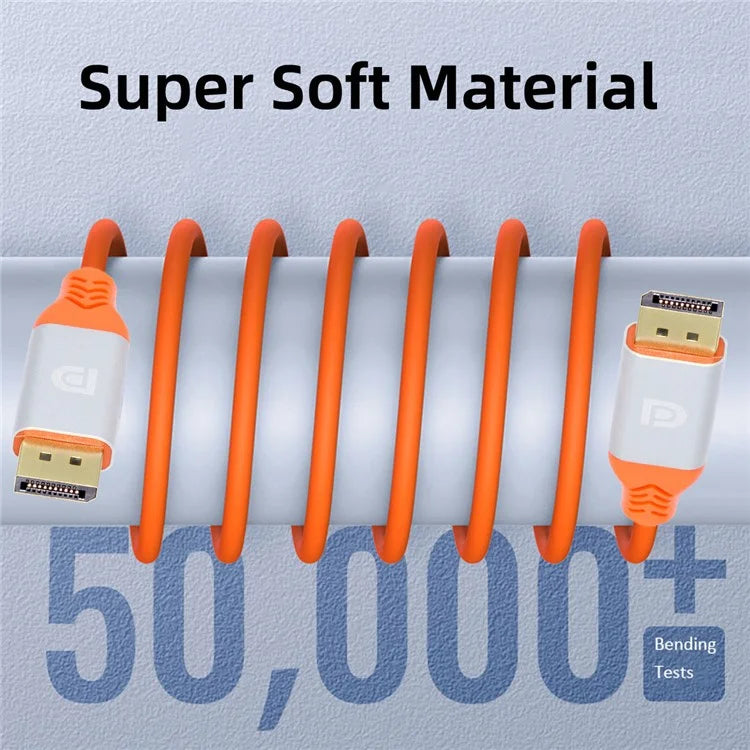 DP-004-2.0M 4K Displayport DP Male to DP Male Connection Cable Cord for Computer (OD=4.8MM)