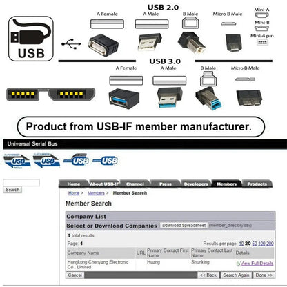 U3-075-MM 0.3m USB 3.0 Male to Micro 3.0 B Male Cable 5Gbps Data Transfer Converter for Disk SSD (Silver Shell)