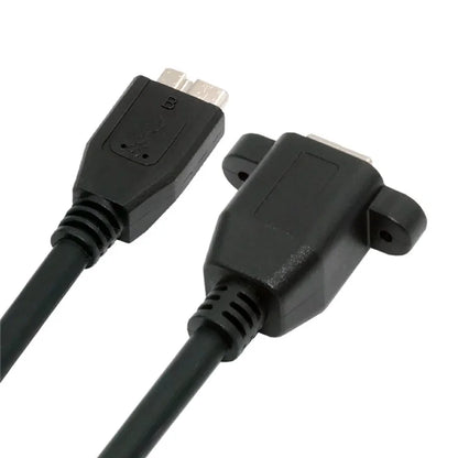 U3-087 5Gbps USB 3.0 Type-B Female to USB3.0 Micro-B Male Extension Cable for Disk SSD Camera Data 30cm