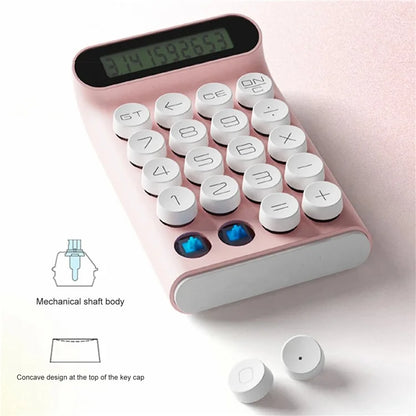 LOCOCK JS01 Mechanical Calculator Anti-Skid 10-Digit LCD Display Calculator for Office