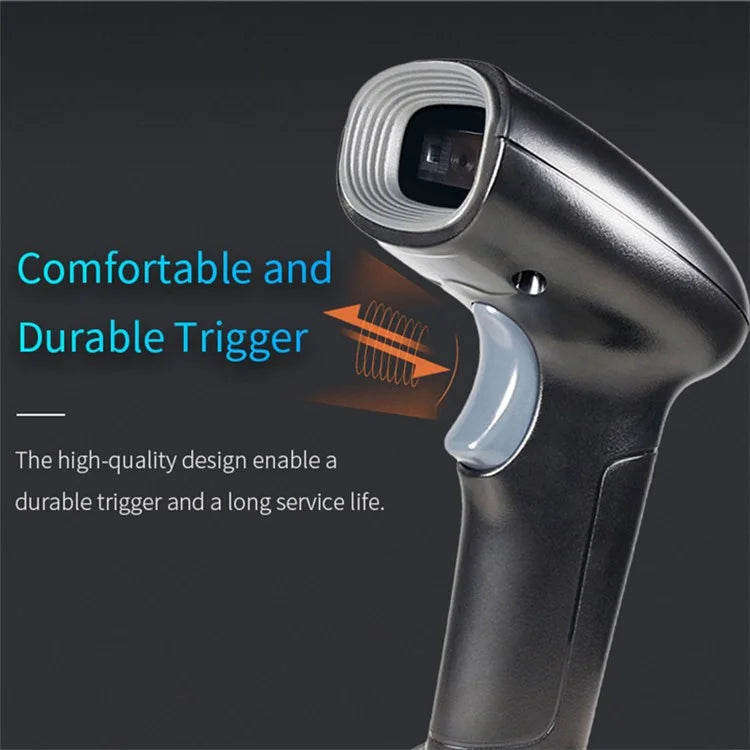 WHS22 Bluetooth 2.4G Wireless Barcode QR Code Scanner Handheld Bar Code Reader