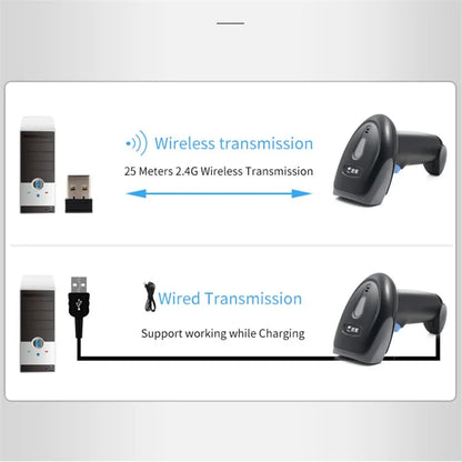 BWM930 Barcode QR Code Scanner Bluetooth 2.4G Wireless Handheld Bar Code Reader
