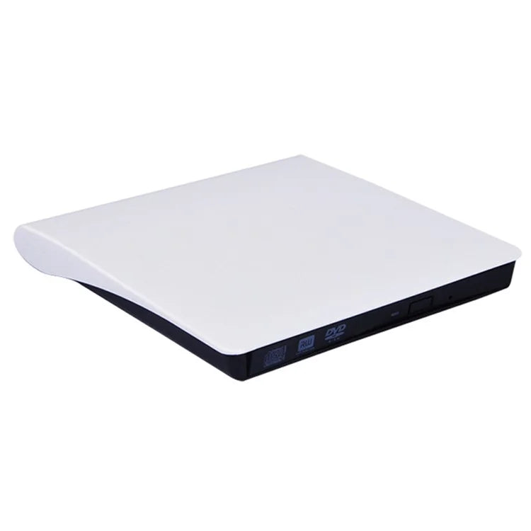 663 USB3.0 Computer Laptop External Optical Drive Burner Brushed High Speed CD DVD Burner+White