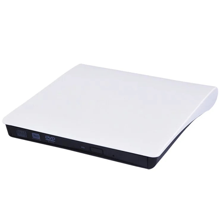 663 USB3.0 Computer Laptop External Optical Drive Burner Brushed High Speed CD DVD Burner+White
