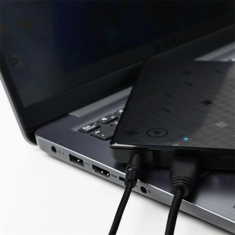 GREAT WALL OD102 Portable External Optical Drive CD / DVD Burner Reader Slim Disc Player for Laptop, PC