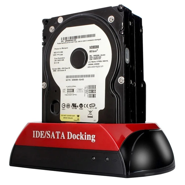 575D Laptop Computer Mobile Hard Disk Box USB Hard Disk Holder 2.5 / 3.5inch SATA IDE HDD Base