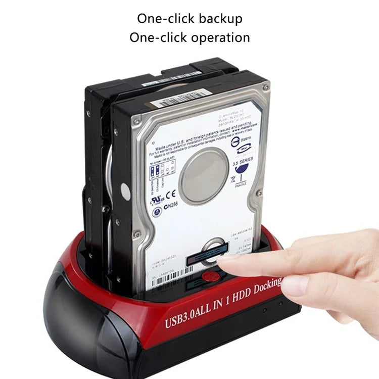 575D Laptop Computer Mobile Hard Disk Box USB Hard Disk Holder 2.5 / 3.5inch SATA IDE HDD Base