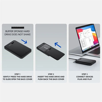 H8 2.5-inch SATA Mechanical Solid-State SSD Hard Drive Box for Windows / Mac / Linux