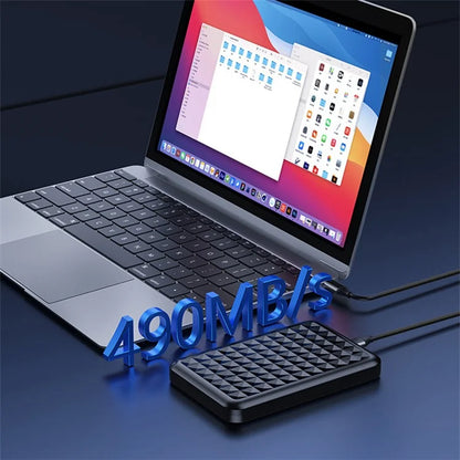 YC-TS6 2.5-inch Mobile Hard Disk Case Type-C 3.1 Computer Laptop External SATA SSD Hard Disk Enclosure