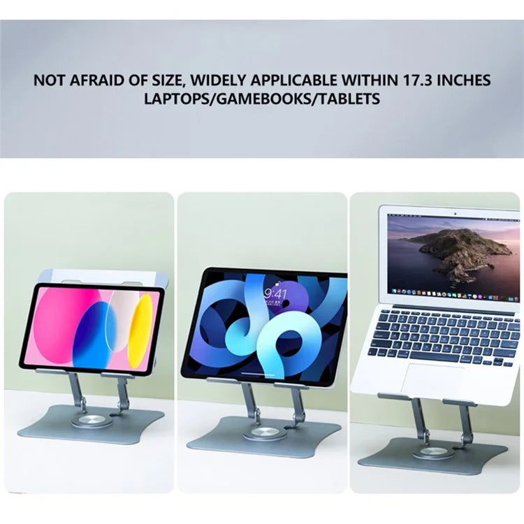 G69 Aluminum Alloy Foldable Laptop Bracket Heat Dissipation Rotatable Notebook Desktop Stand