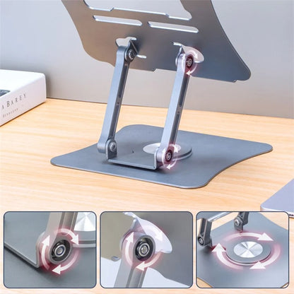 G69 Aluminum Alloy Foldable Laptop Bracket Heat Dissipation Rotatable Notebook Desktop Stand