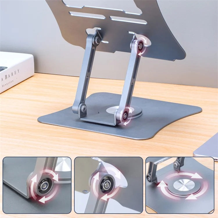G69 Aluminum Alloy Foldable Laptop Bracket Heat Dissipation Rotatable Notebook Desktop Stand