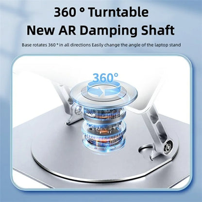 D092 Aluminum Alloy Foldable Laptop Bracket Heat Dissipation Rotatable Notebook Desktop Stand