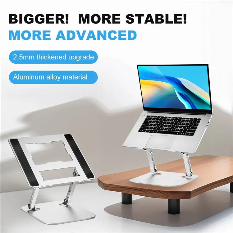 D091 Aluminum Alloy Desktop Foldable Laptop Bracket Adjustable Notebook Heat Dissipation Stand