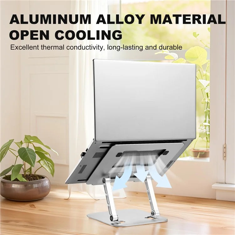 D091 Aluminum Alloy Desktop Foldable Laptop Bracket Adjustable Notebook Heat Dissipation Stand