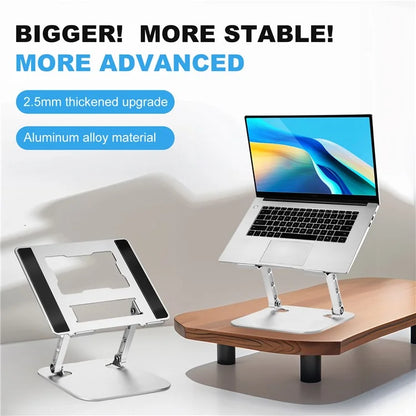 D091 Aluminum Alloy Desktop Foldable Laptop Bracket Adjustable Notebook Heat Dissipation Stand