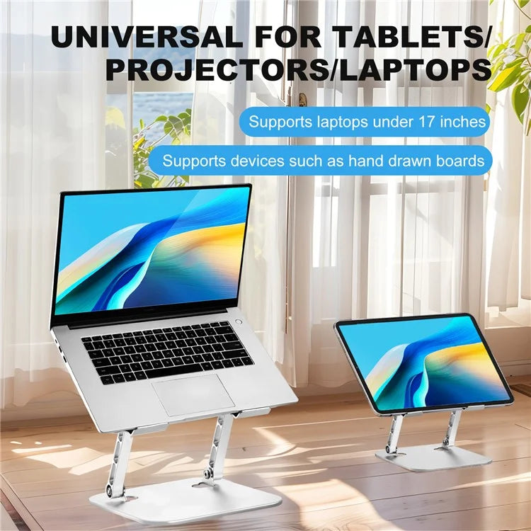 D091 Aluminum Alloy Desktop Foldable Laptop Bracket Adjustable Notebook Heat Dissipation Stand