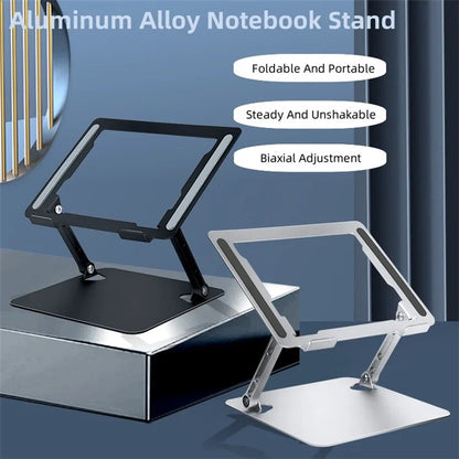 D079 Aluminum Alloy Desktop Laptop Bracket Foldable Hollow Out Notebook Cooling Stand