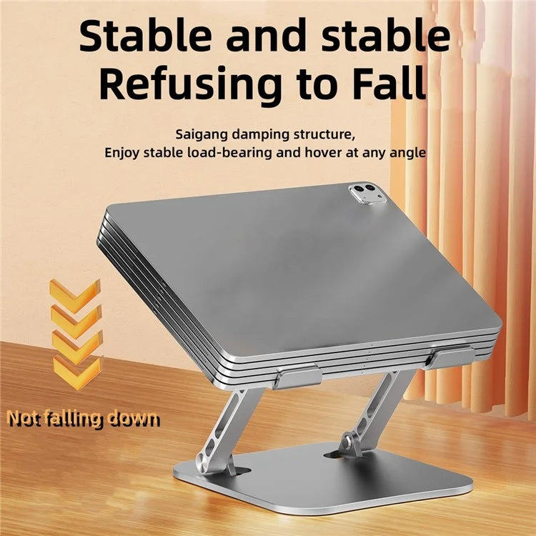 D062 Aluminum Alloy Foldable Laptop Bracket Adjustable Desktop Notebook Heat Dissipation Stand