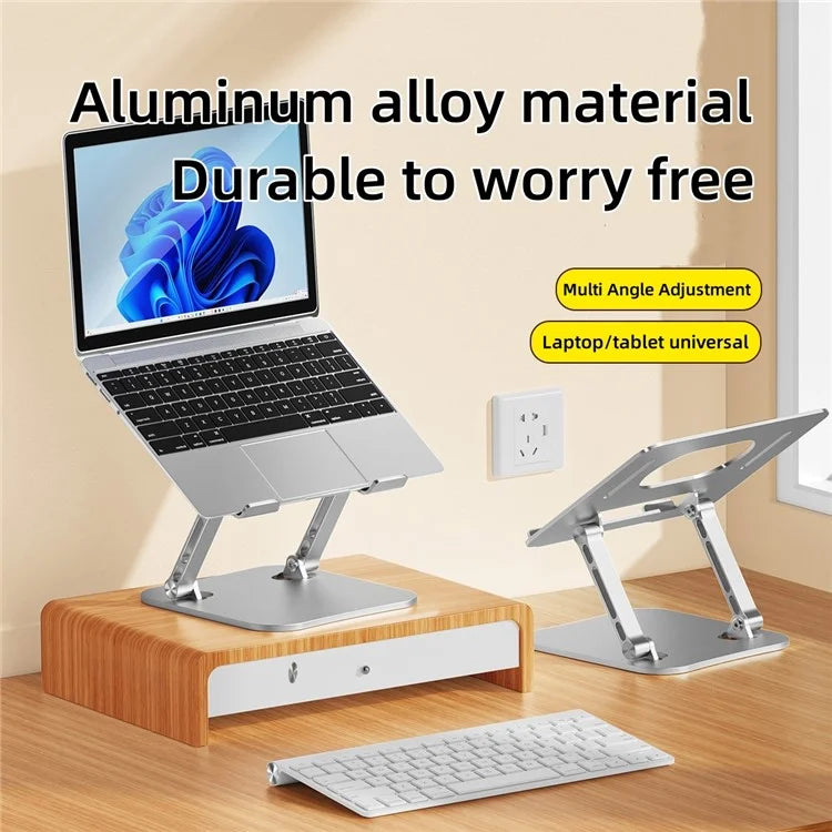 D062 Aluminum Alloy Foldable Laptop Bracket Adjustable Desktop Notebook Heat Dissipation Stand