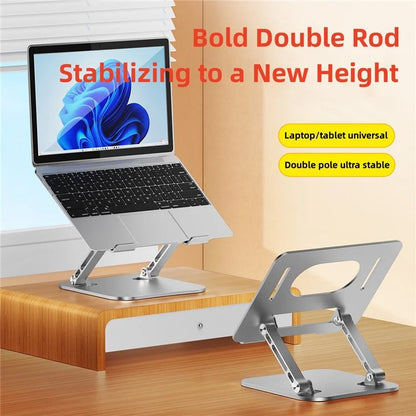 D062 Aluminum Alloy Foldable Laptop Bracket Adjustable Desktop Notebook Heat Dissipation Stand