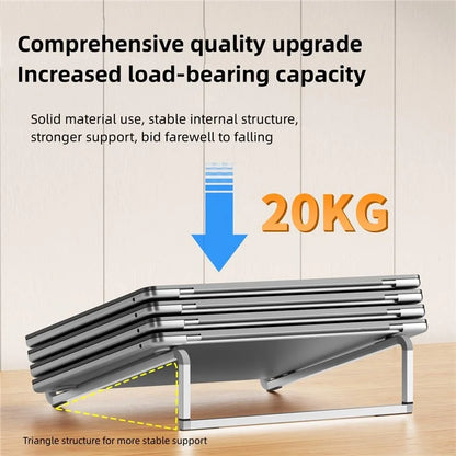 D0019 Portable Foldable Desktop Notebook Stand Aluminum Alloy Laptop Heighten Cooling Bracket