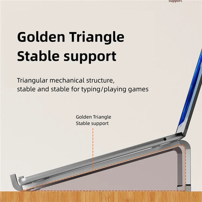 D0019 Portable Foldable Desktop Notebook Stand Aluminum Alloy Laptop Heighten Cooling Bracket