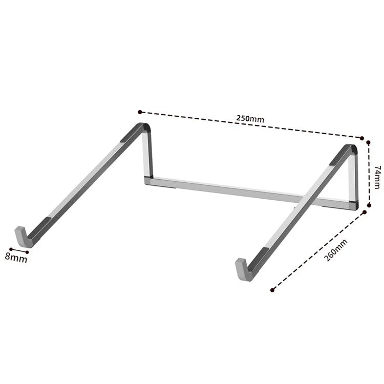 D0019 Portable Foldable Desktop Notebook Stand Aluminum Alloy Laptop Heighten Cooling Bracket