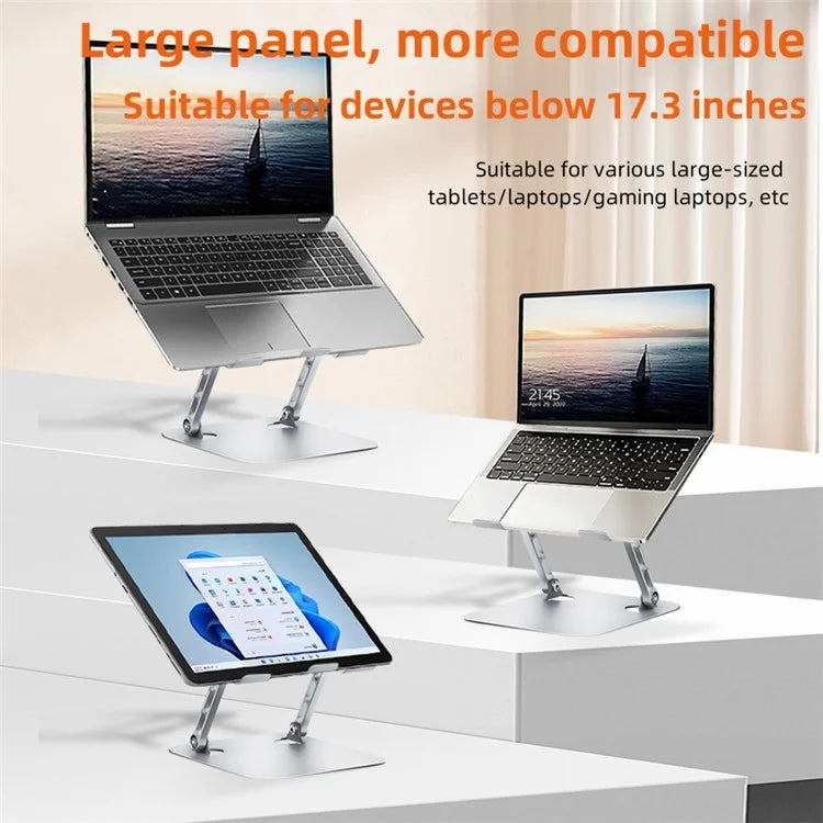 D032 Metal Foldable Laptop Tablet Bracket Adjustable Notebook Heat Dissipation Stand