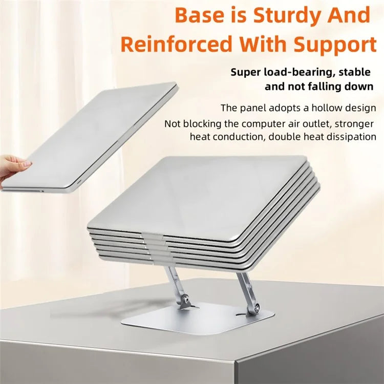 D032 Metal Foldable Laptop Tablet Bracket Adjustable Notebook Heat Dissipation Stand