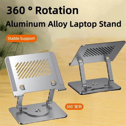 D087L Alloy Steel Desktop Laptop Bracket Heat Dissipation Foldable Rotatable Notebook Stand