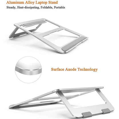 56-A Portable Desktop Notebook Stand Aluminum Alloy Laptop Cooling Heighten Bracket