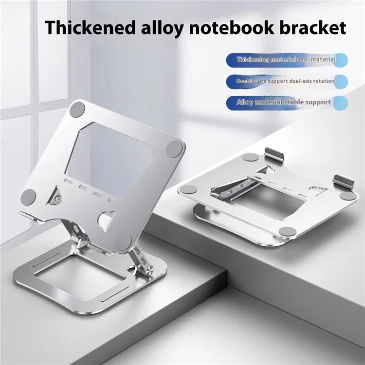 T64 Adjustable Notebook Heat Dissipation Stand Metal Desktop Foldable Laptop Bracket