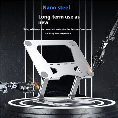 T64 Adjustable Notebook Heat Dissipation Stand Metal Desktop Foldable Laptop Bracket