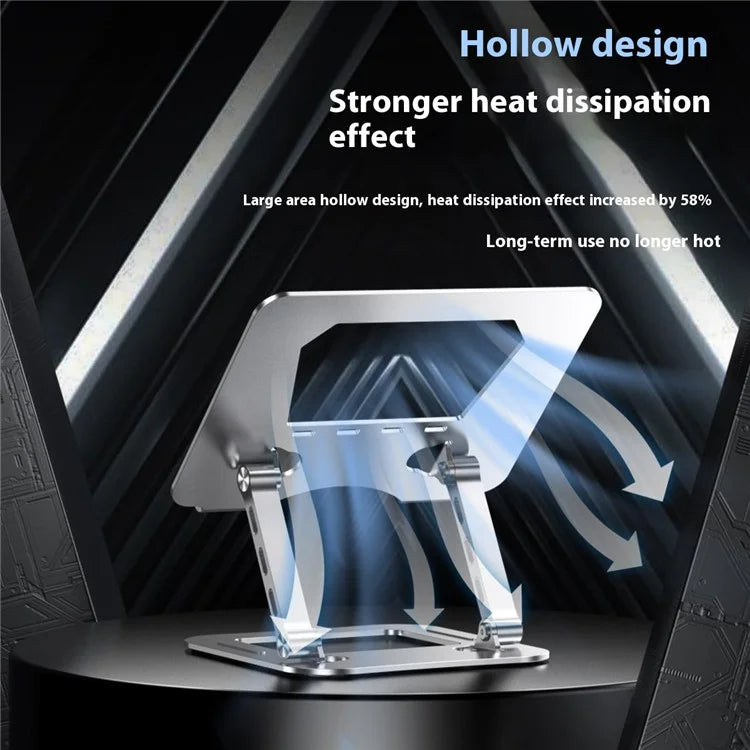T64 Adjustable Notebook Heat Dissipation Stand Metal Desktop Foldable Laptop Bracket