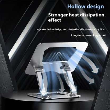 T64 Adjustable Notebook Heat Dissipation Stand Metal Desktop Foldable Laptop Bracket