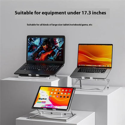 H12 Adjustable Aluminum Alloy Laptop Riser Desktop Stand Holder for Notebook Computer