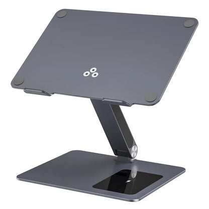 C5Q 15W Wireless Charging Laptop Riser Folding Bracket with 6-in-1 Hub Docking Station