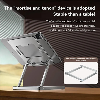 H12mini Foldable Tablet Stand Adjustable Angles Desktop Support for Laptops Up to 13.3 Inches