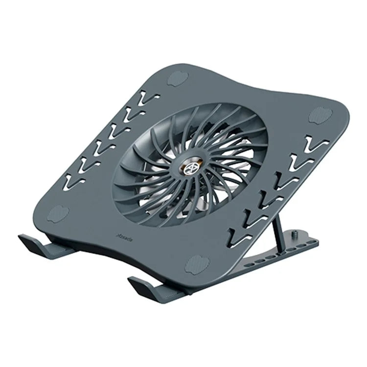 AZEADA AZ-X02 Folding Notebook Cooling Pad 7 Height Adjustable Laptop Tablets Stand with Cooling Fan