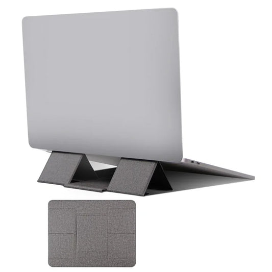 1124 Foldable PU Leather+Magnet Laptop Stand Mount Holder Notebook Computer Riser Bracket