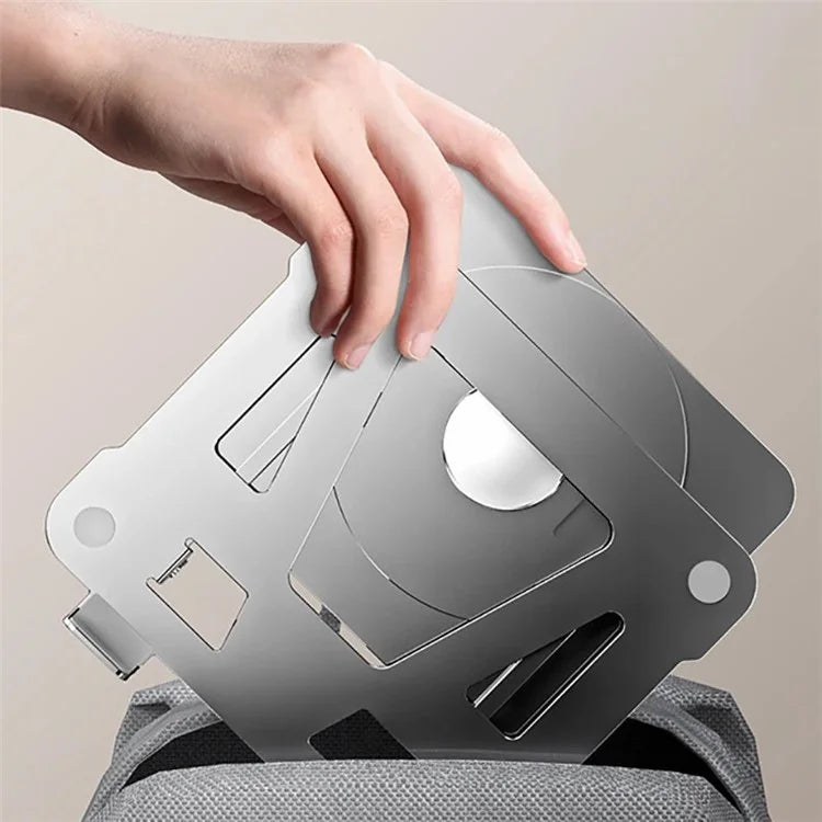 360-Degree Rotatable Desktop Tablet Holder Stand Foldable Aluminum Alloy Tablet Bracket