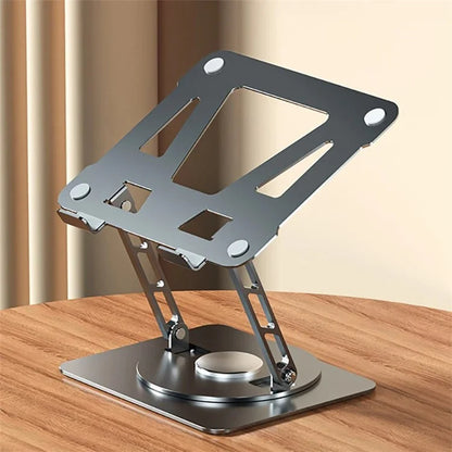 360-Degree Rotatable Desktop Tablet Holder Stand Foldable Aluminum Alloy Tablet Bracket
