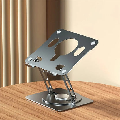 360-Degree Rotatable Desktop Tablet Holder Stand Foldable Aluminum Alloy Tablet Bracket