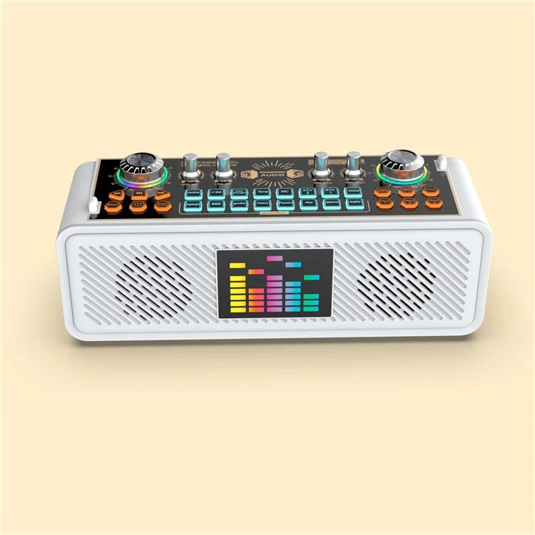 x10 Bluetooth Speaker Outdoor Live Broadcast Sound Card Machine with Microphone