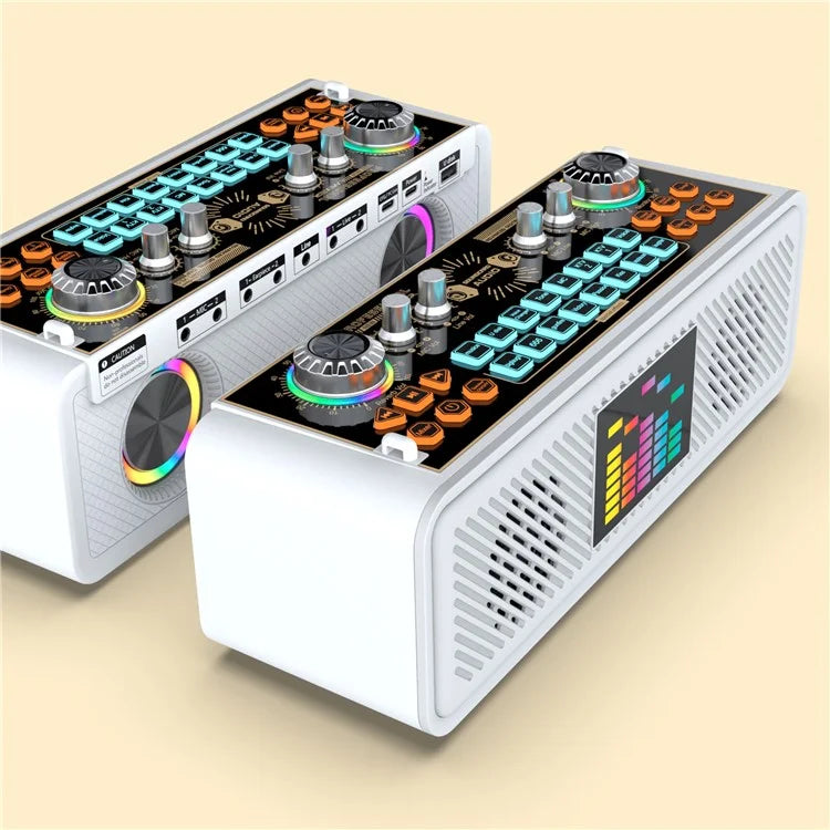 x10 Bluetooth Speaker Outdoor Live Broadcast Sound Card Machine with Microphone