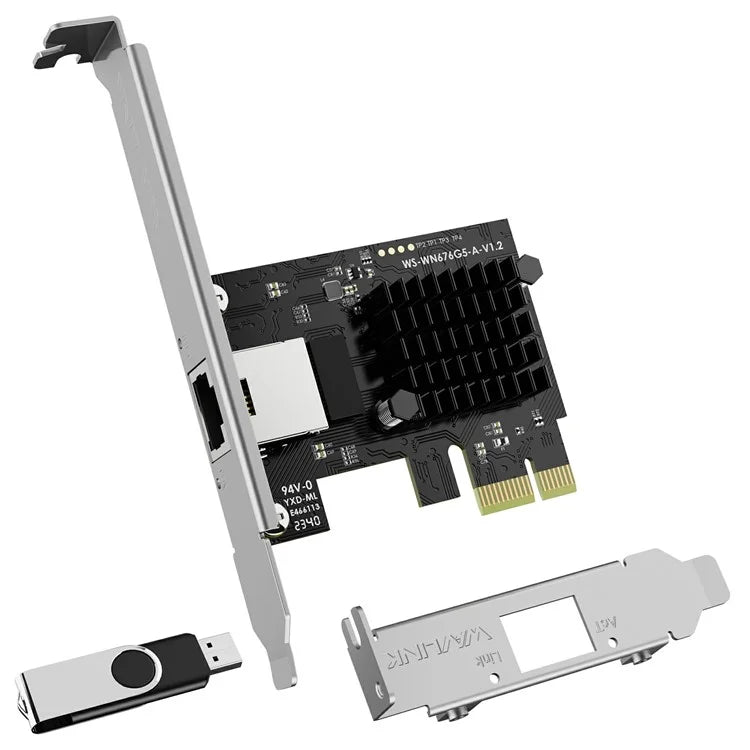 WAVLINK NWP003 5Gbps Pcie Network Card RTL8126 Chip RJ45 Ethernet Adapter