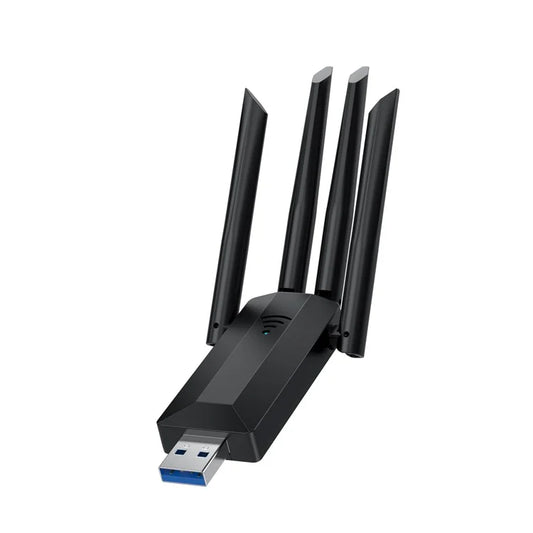 A07 Dual-Band 2.4G / 5G Driver-Free Wireless Network Adapter USB3.0 High-Speed Wireless Adapter 4-Antennas Computer Network Card