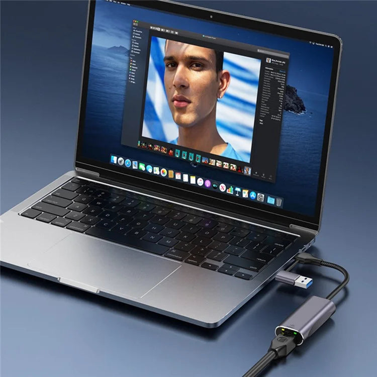 T30B Docking Station USB / Type-C to Gigabit Hub Adapter for Notebook, Tablet, Phones